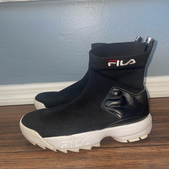 Rare fila slip on sneakers chunky sneakers ankle sock sneakers - Picture 7 of 10